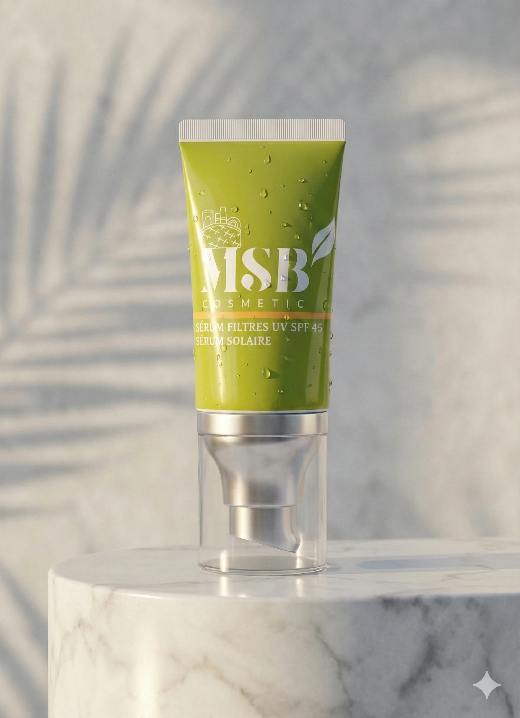 Sérum Solaire MSB Cosmetic SPF 45 : Le Bouclier Invisible